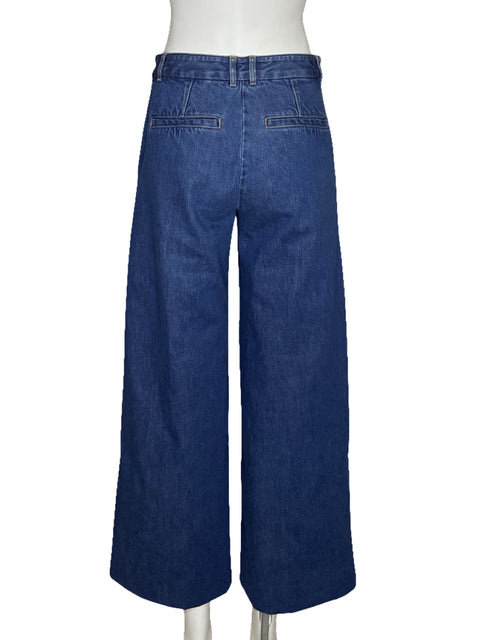 Pantalón Babaton Wide Leg Azul - Talla 2