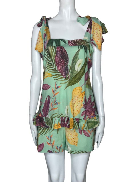 Set Astrid Quiros Estampado Verde-Talla S