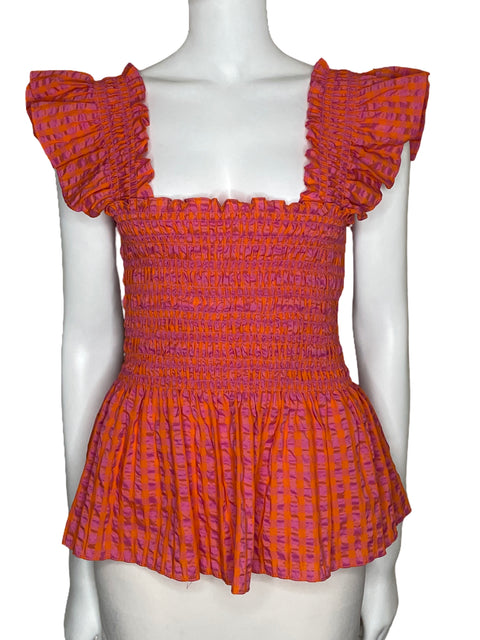 Top Never Fully Dressed Crepé Rosado-Talla 6