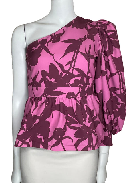 Blusa Divina Bendición One Shoulder Bombacha Rosado-Talla M