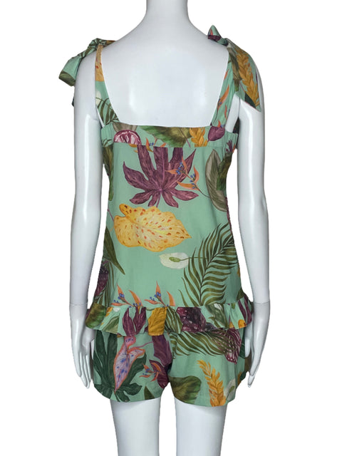 Set Astrid Quiros Estampado Verde-Talla S