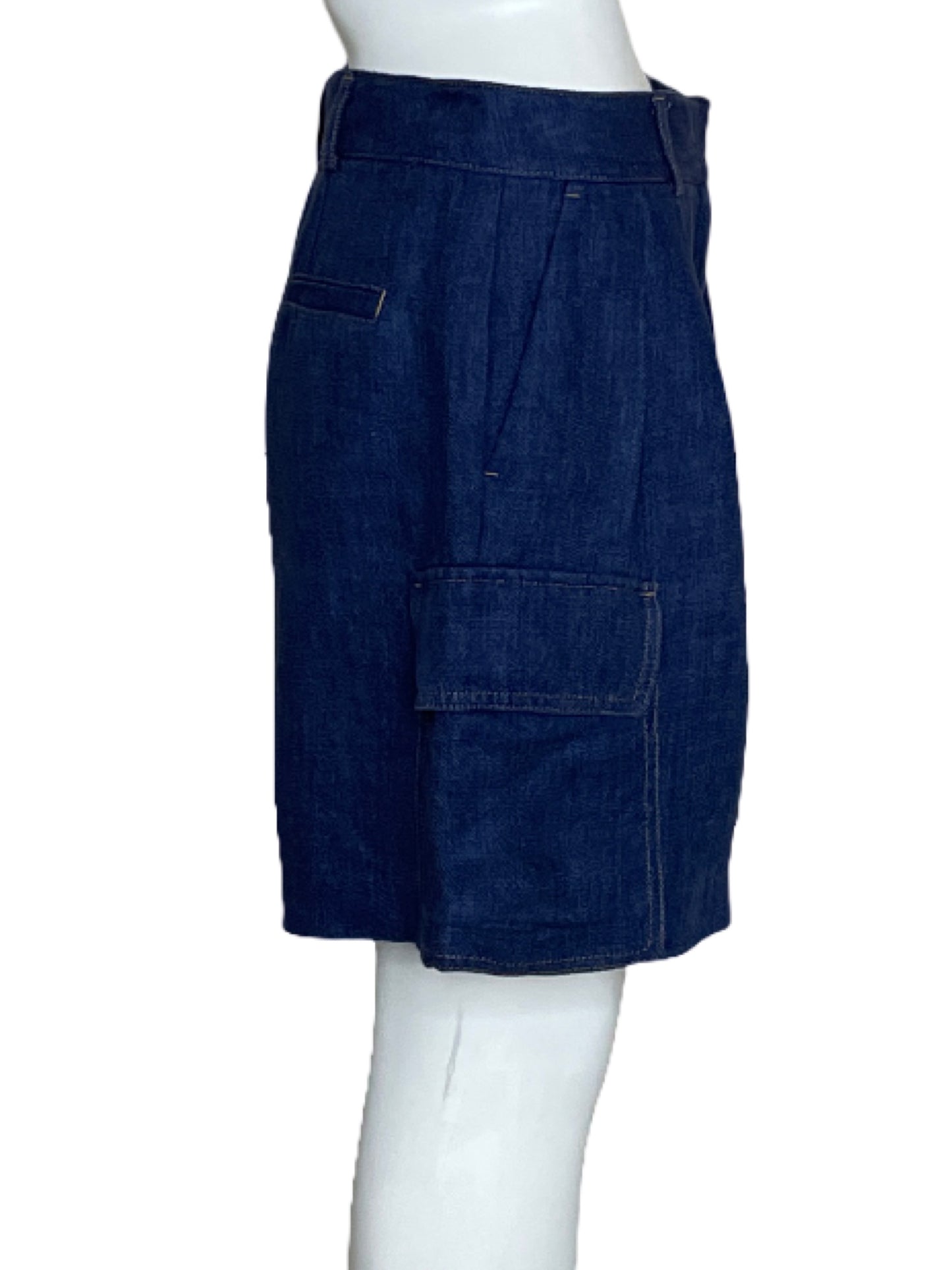 Short Massimo Dutti Cargo  Azul-Talla 6