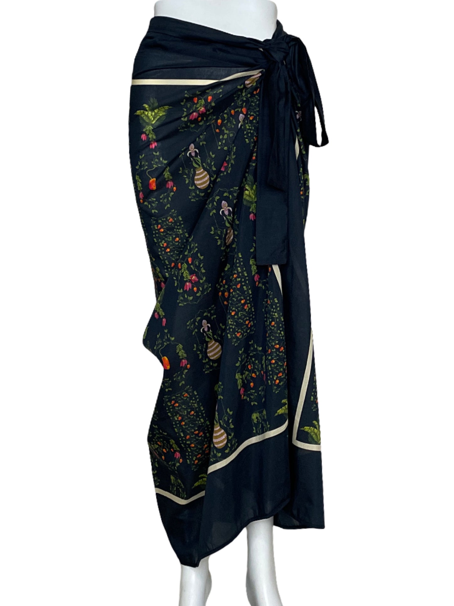 Pareo Agua Bendita Lavanda Bouquet Azul- Talla U