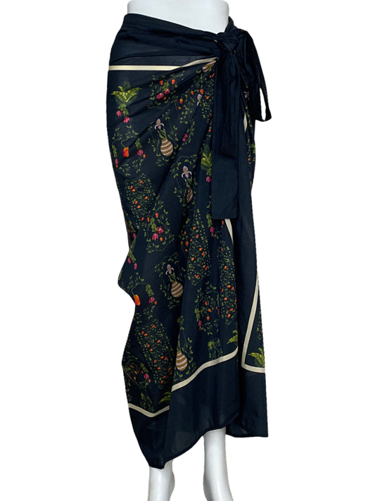 Pareo Agua Bendita Lavanda Bouquet Azul- Talla U