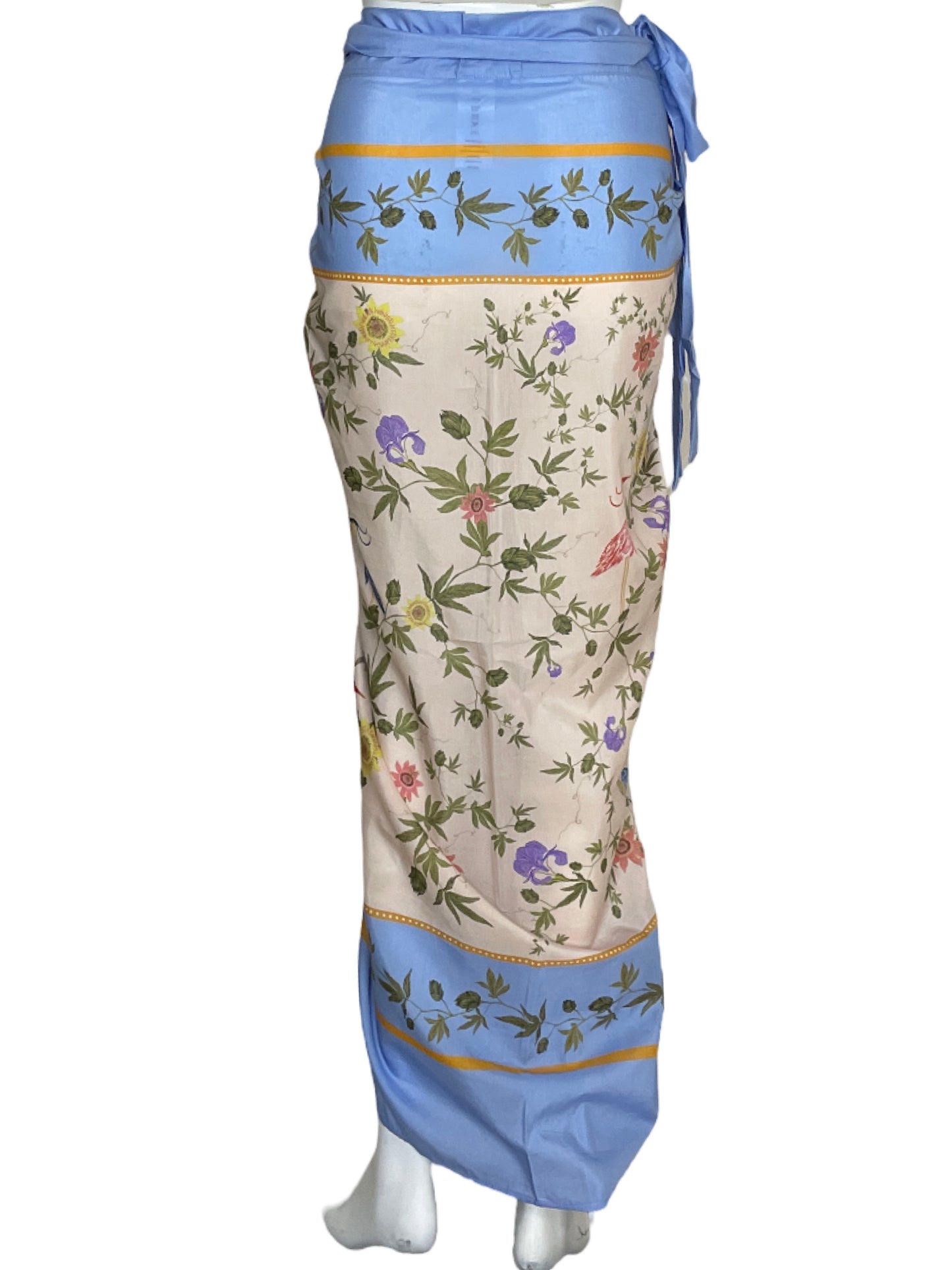 Pareo Agua Bendita Floral Azul-Talla U