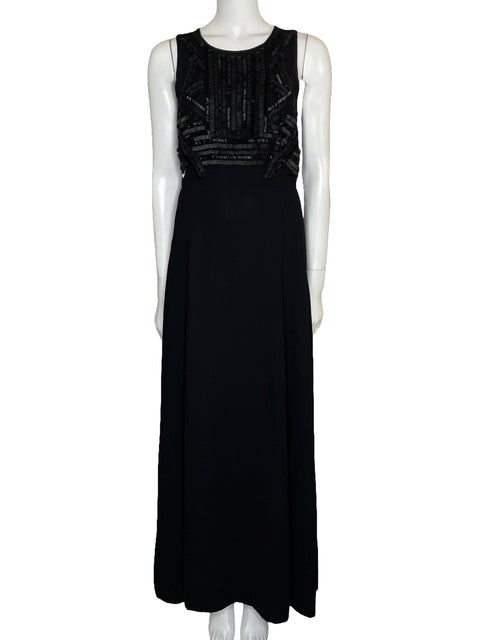 Vestido Tesoro TPS Maxi Sin Mangass Negro-Talla 8