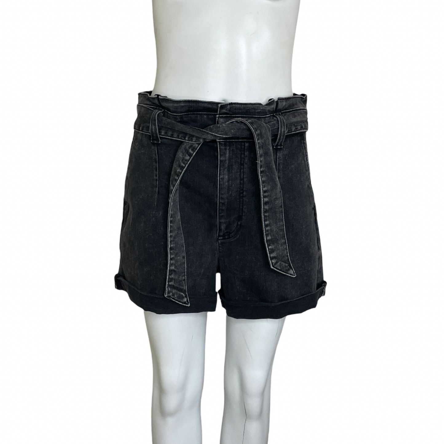 Pantalón EXPRESS Short PaperBag Negro - Talla 10