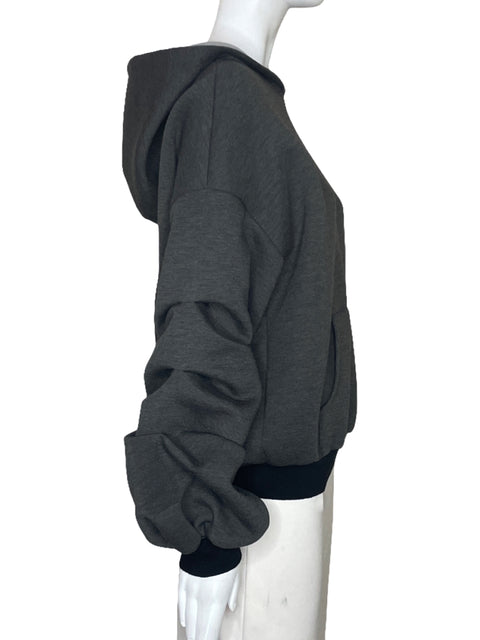 Abrigo K Too Mangas Bombacha Gris-Talla M