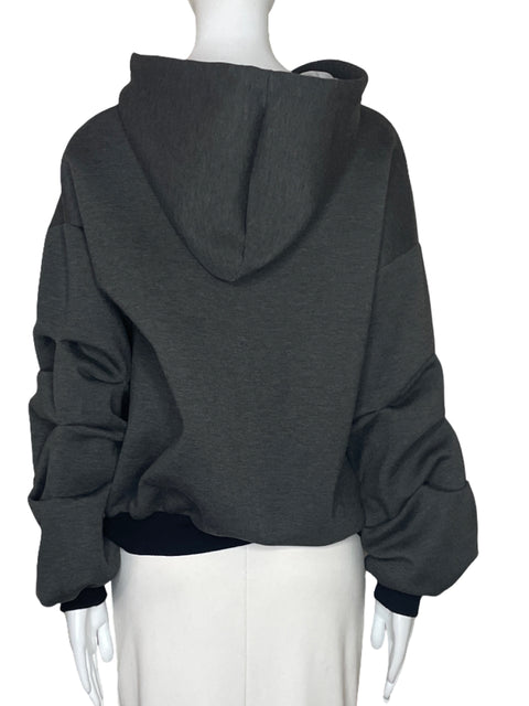 Abrigo K Too Mangas Bombacha Gris-Talla M