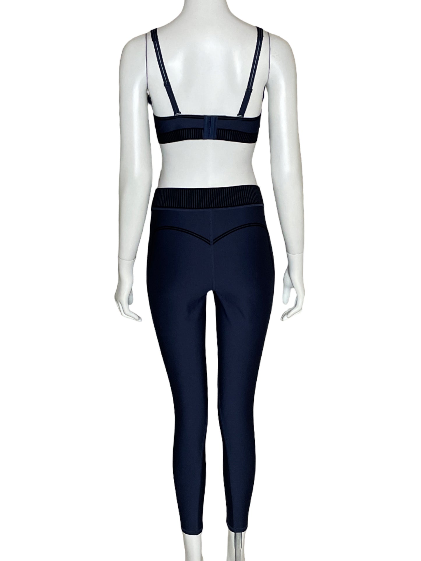 Set Alo Yoga Terciopelo Azul-Talla M