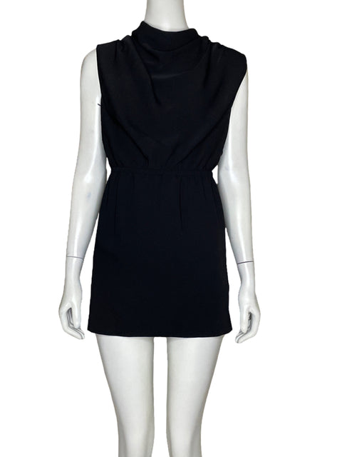 Vestido Babaton Mini Fluido Negro - Talla 2XS