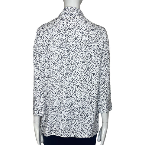 Camisa Hypnoticim Flores Blanco-Talla M