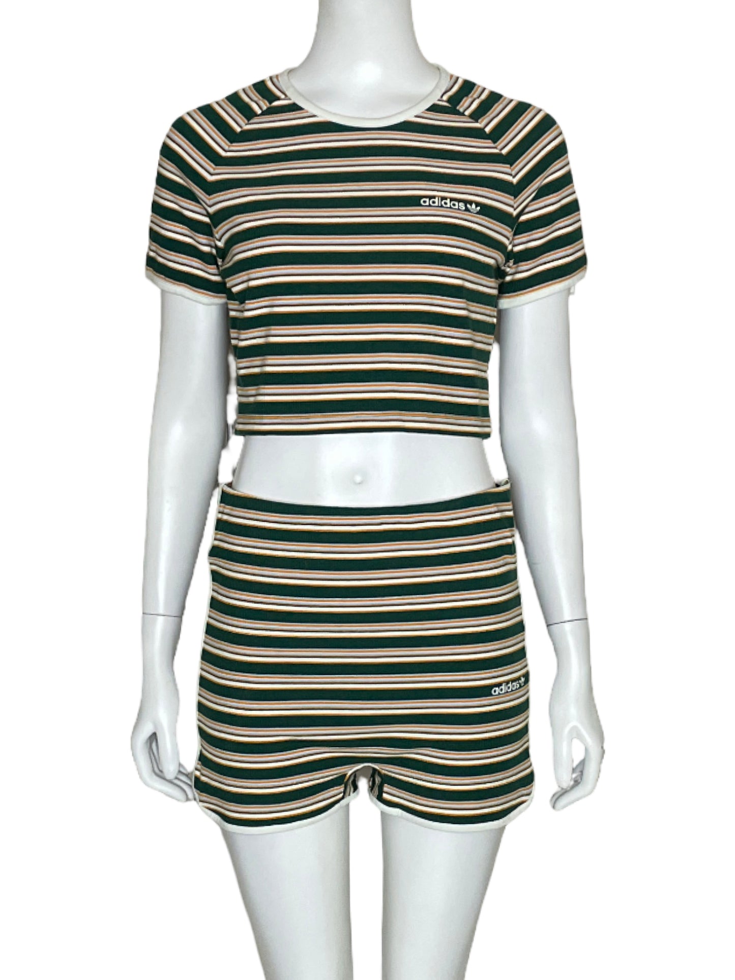 Set AdidasOriginal Retro Rayas Verde-Talla M