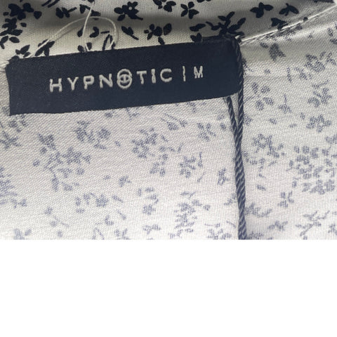 Camisa Hypnoticim Flores Blanco-Talla M