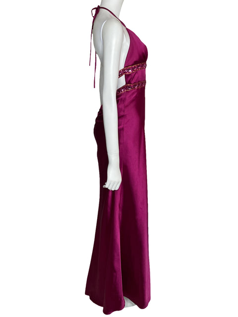 Vestido Xscape Maxi Tirantes Rosado-Talla 6