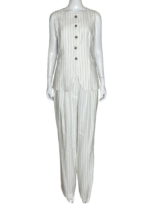 Set Massimo Dutty Rayas Blanco Talla S
