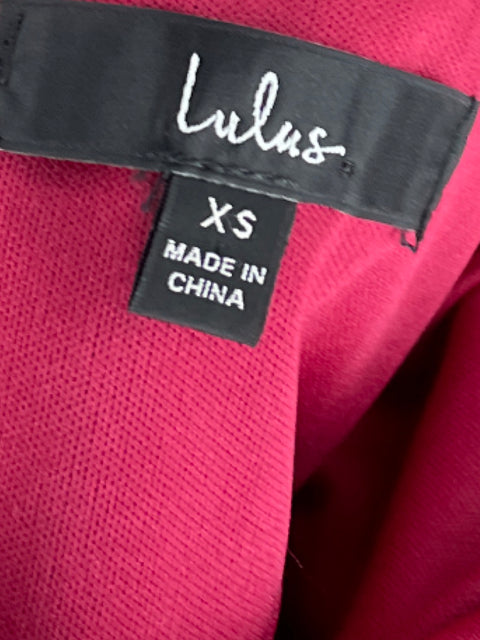 Vestido Lulus Globo Rojo - Talla XS