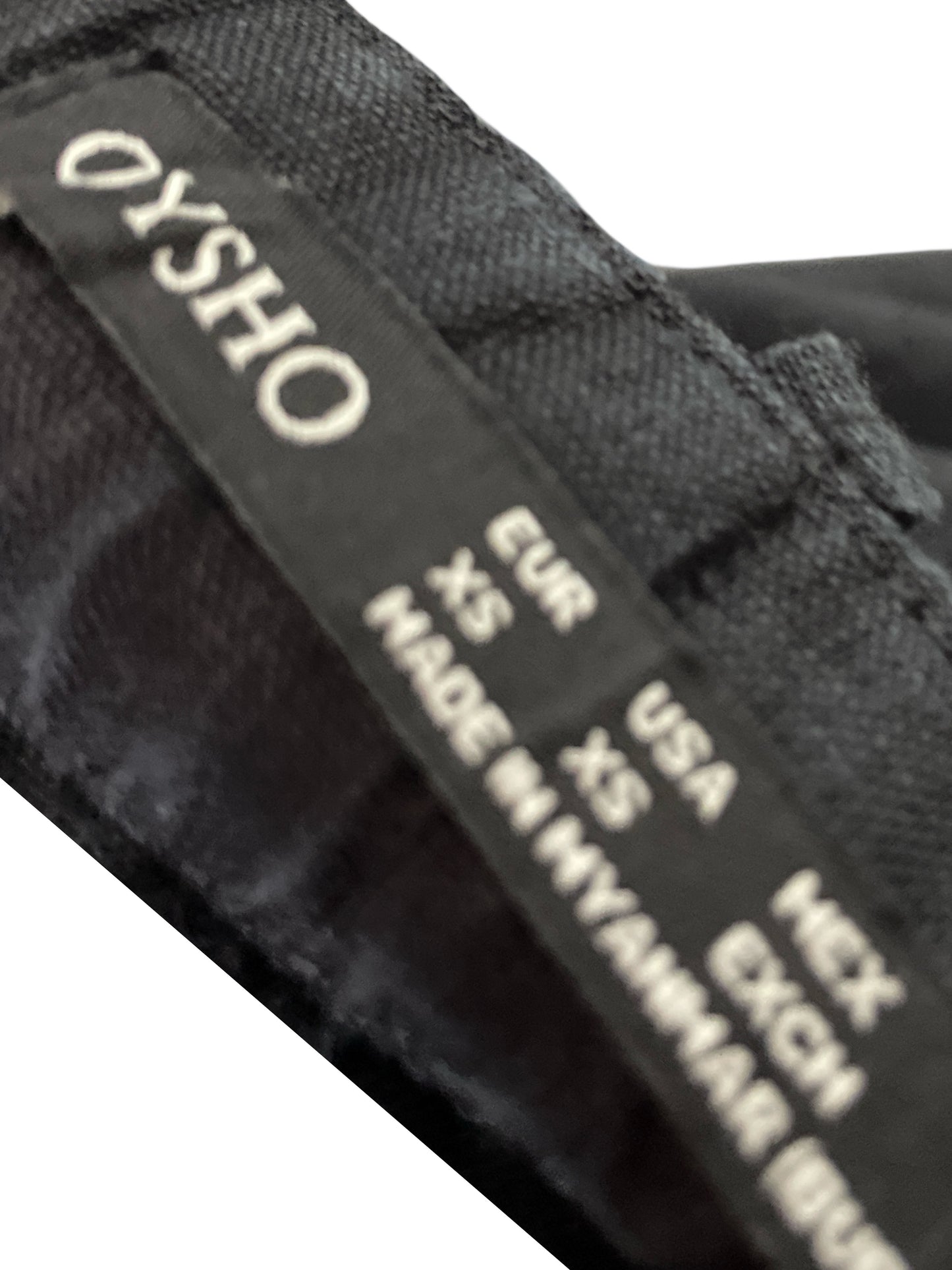 Pantalon Oysho Barrel Negro-Talla XS