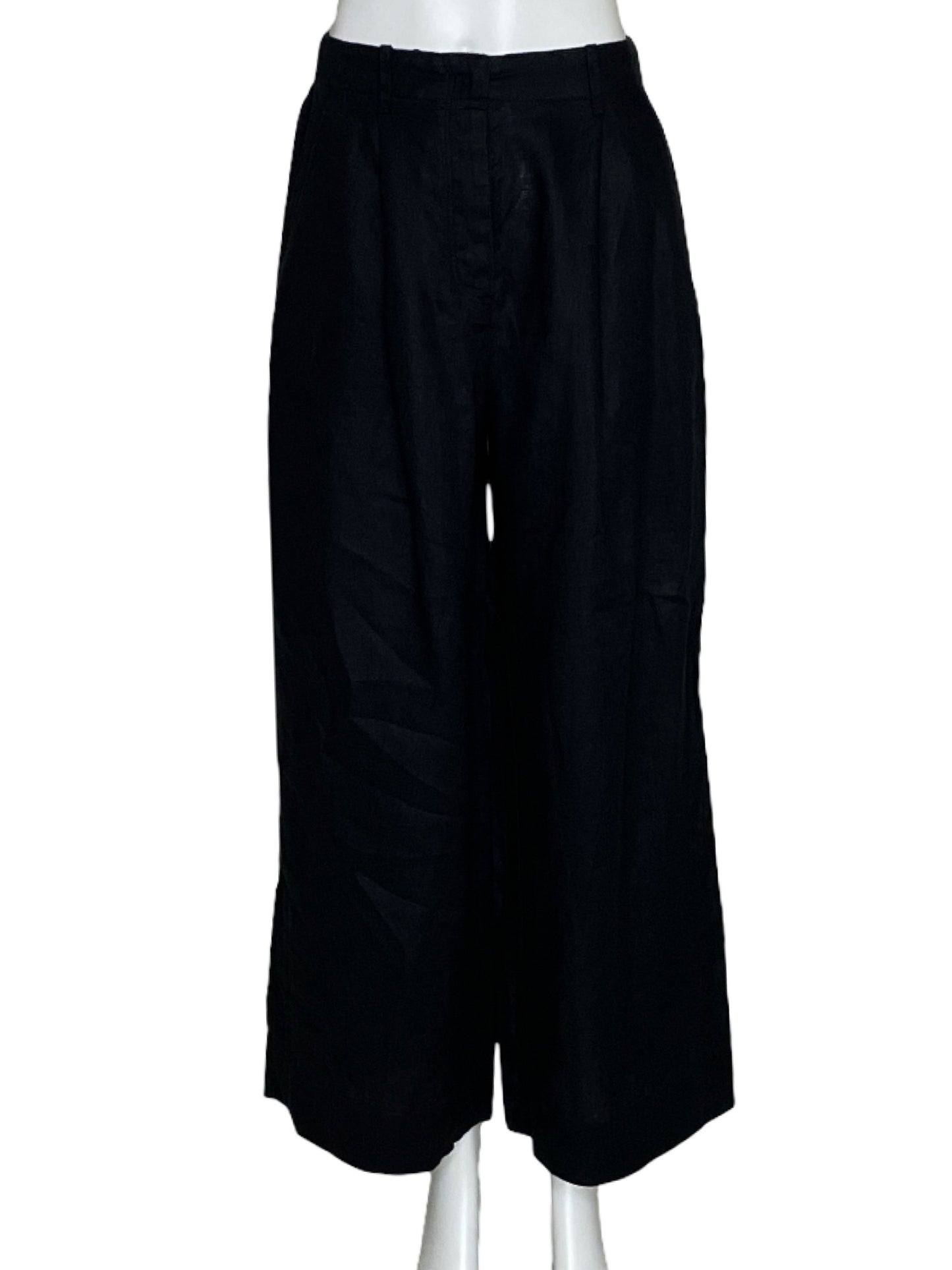 Pantalon Oysho Barrel Negro-Talla XS