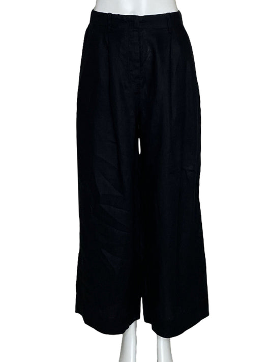 Pantalon Oysho Barrel Negro-Talla XS