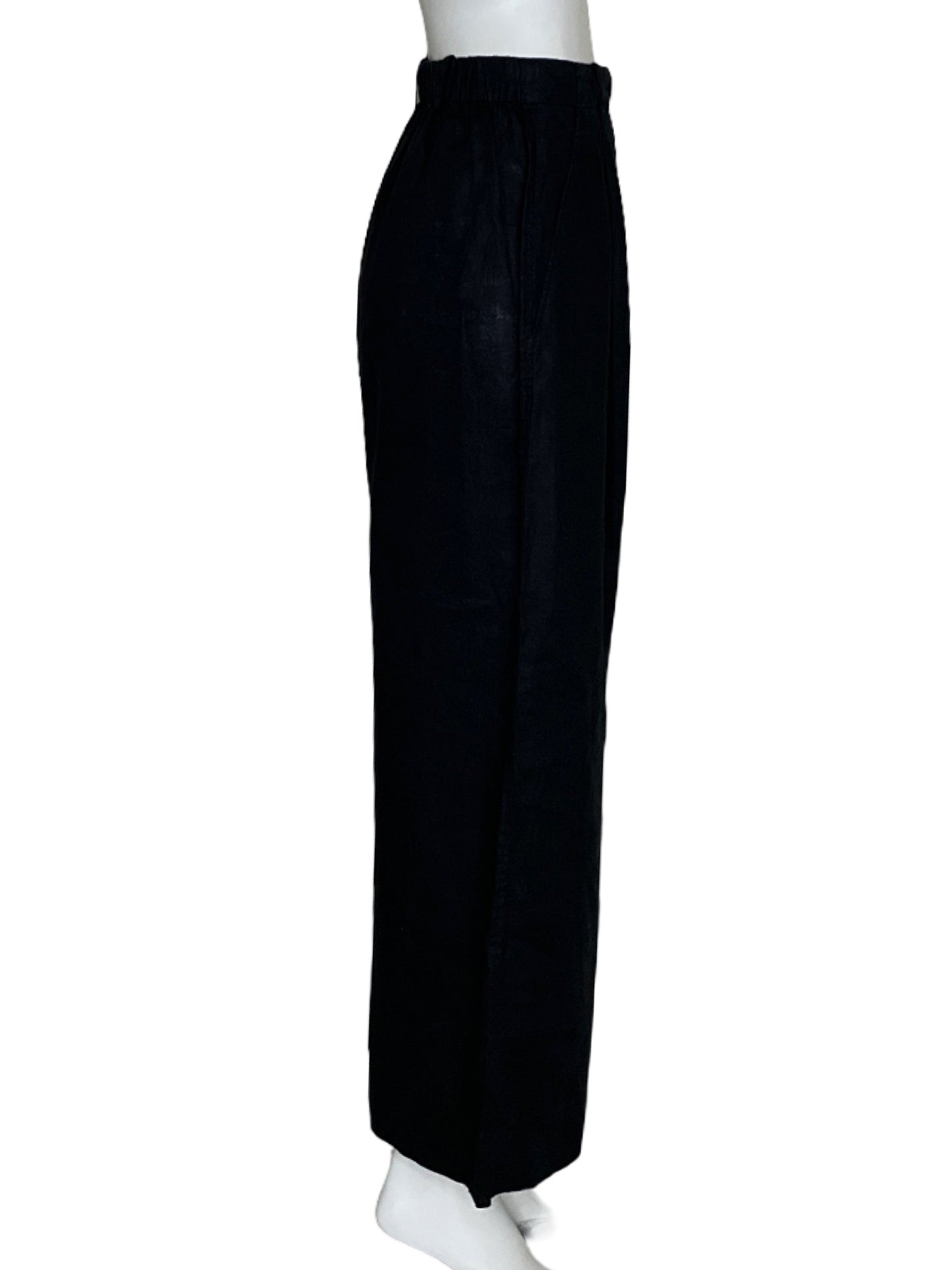 Pantalon Oysho Barrel Negro-Talla XS