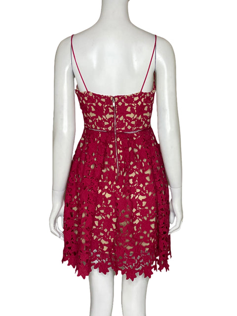 Vestido Love + Harmony Encaje Rojo - Talla L