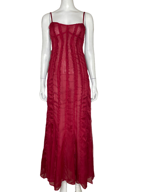Vestido Meshki Maxi Rojo - Talla XS