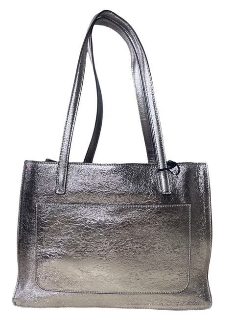 Bolso DKNY Tote Metalizada Rosada-Talla S
