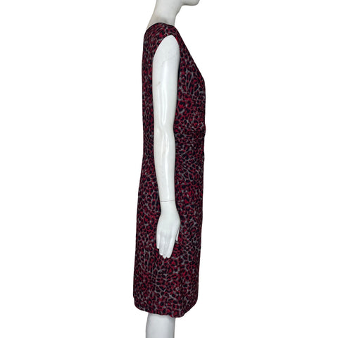 Vestido Nine West Animal Print Rojo-Talla 10