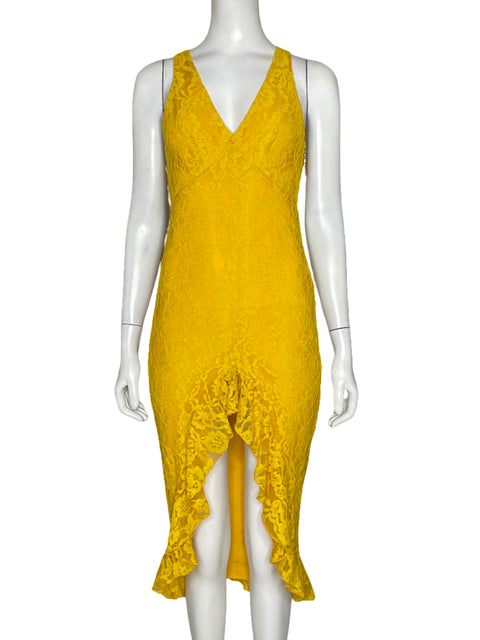 Vestido NBD x Naven Halter Amarillo - Talla XXS