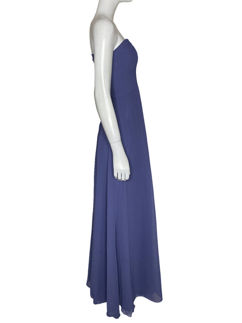 Vestido Morilee Madeline Gardner Strapless Morado - Talla 6