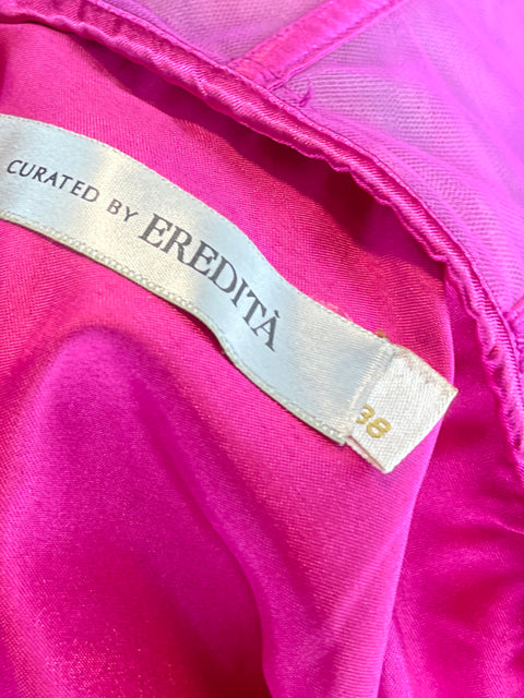 Vestido Curated By Eredita Strapless Fucsia - Talla XS