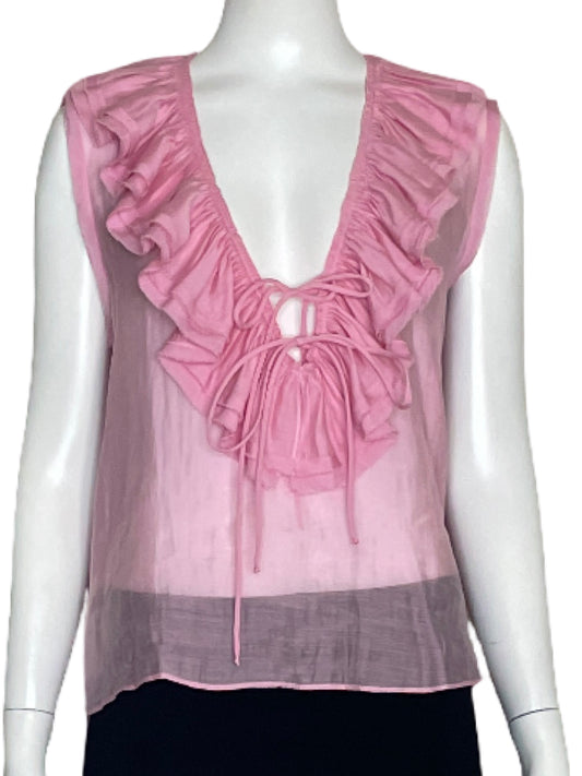 Blusa Zara Vuelos Rosado-Talla M