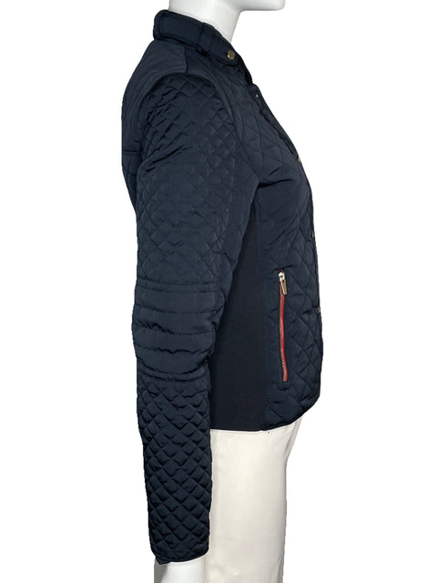 Chaqueta Zara Acolchada Bolsillos Azul-Talla M