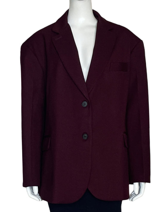 Blazer The Frankie Shop Bea Oversized Rojo Vino-Talla U