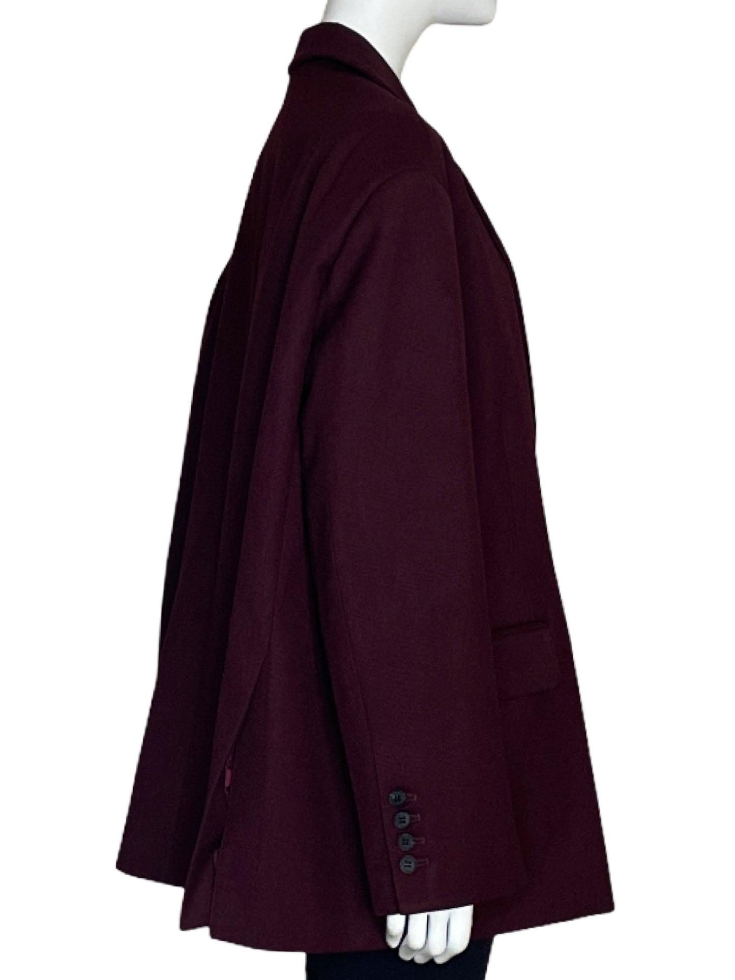 Blazer The Frankie Shop Bea Oversized Rojo Vino-Talla U