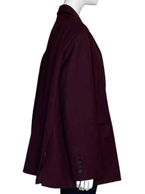 Blazer The Frankie Shop Bea Oversized Rojo Vino-Talla U