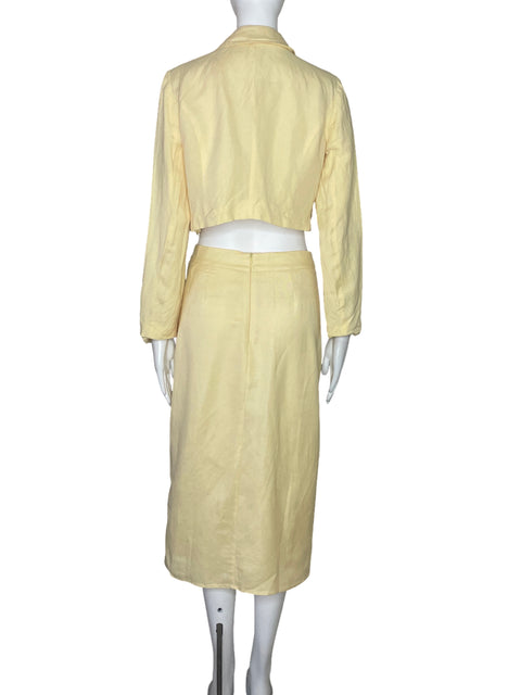 Set On Twelfth Falda+Blazer Amarillo-Talla S