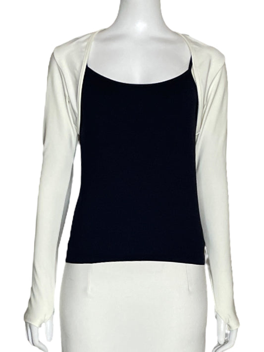 Crop GAL sport Manga Larga Blanco-Talla M