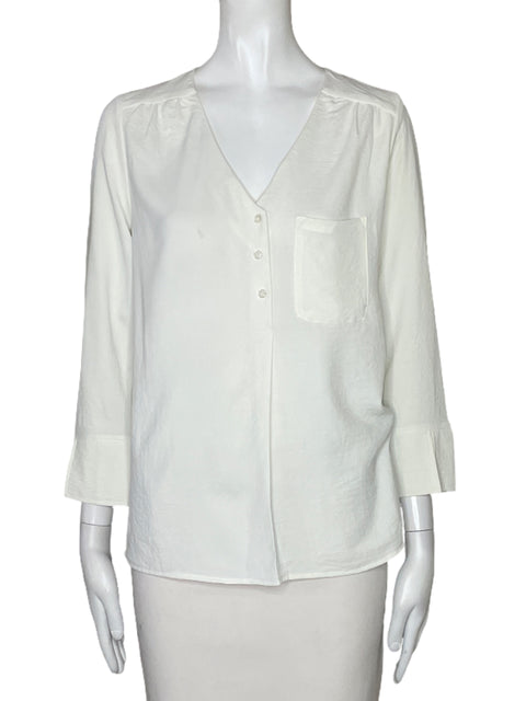 Blusa Zac & Rachel Un Bolsillo Blanco-Talla S