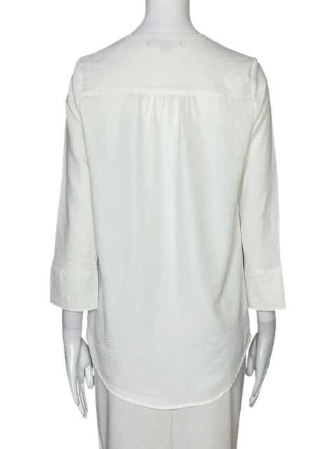 Blusa Zac & Rachel Un Bolsillo Blanco-Talla S