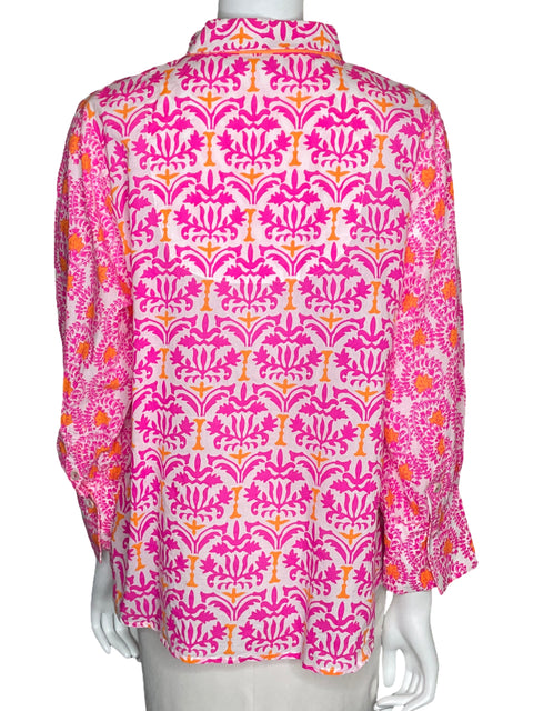 Camisa Gretchen Scott Print Blanco-Talla XL