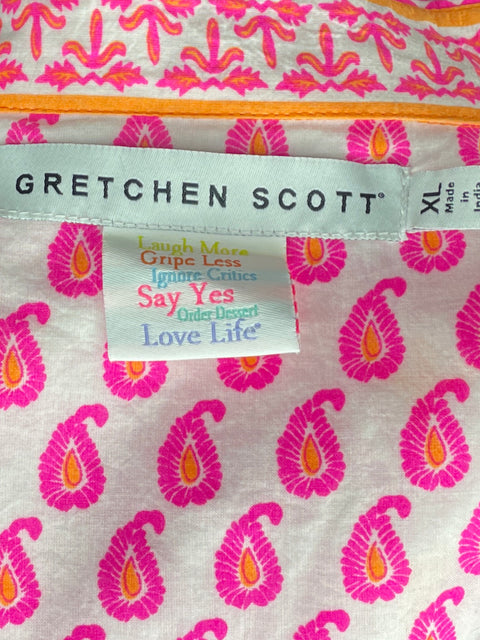 Camisa Gretchen Scott Print Blanco-Talla XL