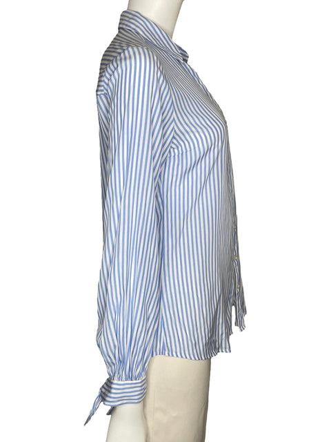 Camisa Express Slim Fit Rayas Blanco-Talla S