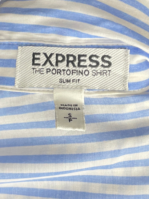 Camisa Express Slim Fit Rayas Blanco-Talla S