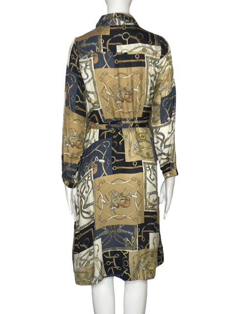 Vestido J Mc Laughlim Camisero Marron-Talla M