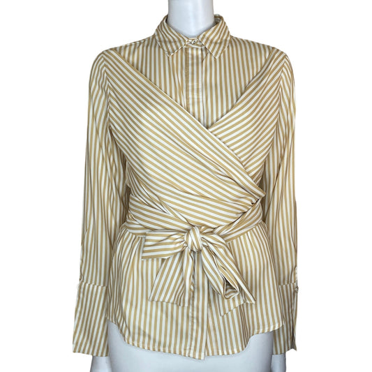 Camisa Strut & Bolt Rayas Blanco-Talla S