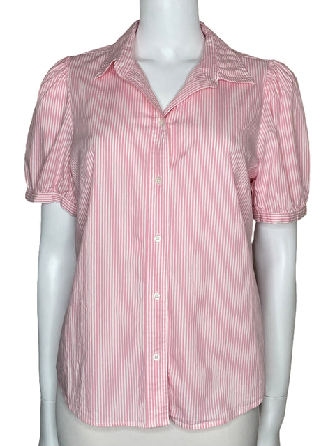 Camisa J. Crew Rayas Rosada-Talla M