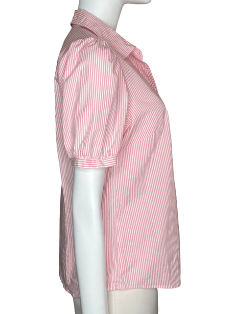 Camisa J. Crew Rayas Rosada-Talla M
