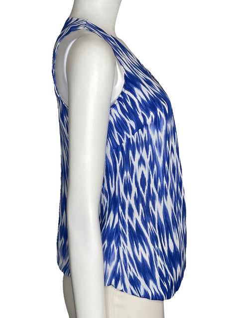 Blusa Laundry By Shelli Segal Tie Dye Azul-Talla XS